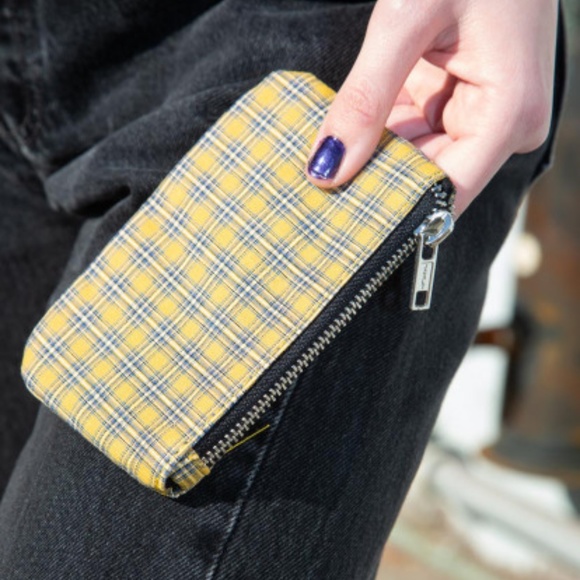 Brandy Melville Handbags - NWT Brandy Melville Plaid Coin Purse Bag